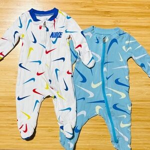 2 Piece Nike Newborn Zip Footies